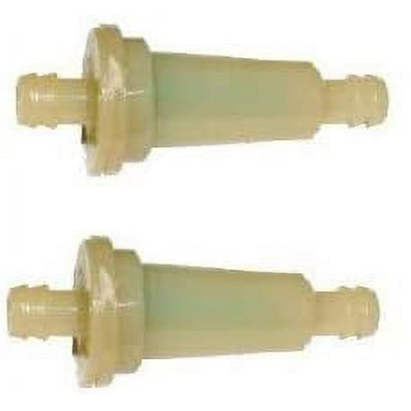 Pack of 2 In Line Fuel Filters 3/16 x 1/4" For multiple Snowmobiles / ATVs / UTVs