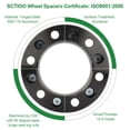 thumbnail image 4 of SCITOO 4X 2 inch 5x4.5 Hubcentric Wheel Spacers 5x114.3mm to 5x114.3mm Hub Bore 71.5mm 1/2" Studs for Jeep XJ KJ KK ZJ MJ TJ Fits select: 2002-2005,2007-2012 JEEP LIBERTY, 4 of 6
