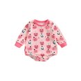 thumbnail image 1 of SUNSIOM Barboteuse d'Halloween pour Bébés Filles Imprimé Citrouille Manches Longues Col Rond Combinaisons, 1 of 6