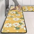 thumbnail image 2 of Kitchen Rugs Sets Of 2,Yellow Daisy Flower Pattern Anti Fatigue Kitchen Mat Rugs Non Slip Washable,Decorative Kitchen Floor Mats for Kitchen,Sink,Laundry,17"x47"+17"x47", 2 of 5