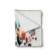 thumbnail image 2 of Polish Folk Art Soft Flannel Fleece Throw Blanket, Themed Illustration with Vivid Roosters and Flowers, Cozy Plush for Indoor and Outdoor Use, 50" x 70", Multicolor, by Ambesonne, 2 of 5