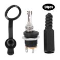 thumbnail image 2 of Conector hembra de toma de corriente CC de 50 Uds con tuerca accesorio eléctrico plástico ligero, 2 of 8