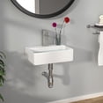 thumbnail image 4 of Lavabo de baño Kichae flotante montado en la pared, rectangular, 35 x 25 cm, 4 of 7