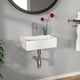 thumbnail image 4 of Lavabo de baño Kichae flotante montado en la pared, rectangular, 35 x 25 cm, 4 of 7
