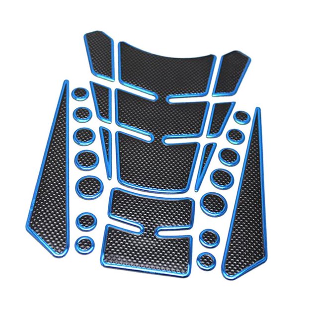Etiqueta Engomada del Cojín del Apretón l Lado de Motocicleta 3D , de y Quitar Azul Yotijar protector de depósito de gas