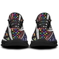 thumbnail image 6 of Autism Awareness American flag US Shoes Trail Running Shoe Non-Slip Breathable Comfortable Sneakers Black Size 5, 6 of 7