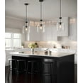 thumbnail image 3 of Progress Lighting, Latrobe, 1-Light Pendant, Matte Black, Clear Glass Shade, 3 of 4
