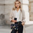 thumbnail image 2 of KUIFORTI Pink Peony Leather Cross Body Bag Portability Cell Phone Women's Shoulder Handbags Fashion Hard-Wearing Small Bag with Removable Chain for everyday, 2 of 7
