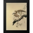 thumbnail image 2 of Koson, Ohara 12x14 Black Modern Framed Museum Art Print Titled - Hawk, 2 of 5