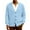 Light Blue, variant on Kixjoy Mens Cardigan Sweater V Neck Button Down Ribbed Knitted Sweater Big and Tall Long Sleeve Casual Winter Jacket Fashion Basic Lightweight Sweaters for Men, Green 2XL