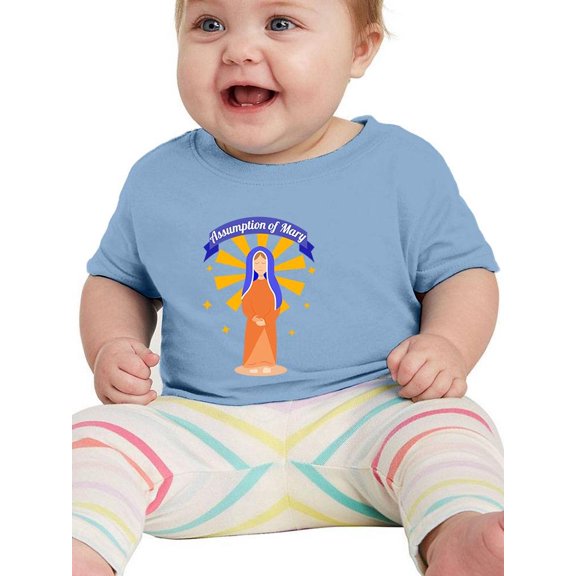 Happy Assumption Of Mary Day T-Shirt Infant -Image by Shutterstock,  18 Months