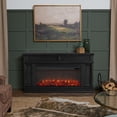 thumbnail image 2 of Real Flame Torrey 60" Landscape Electric Fireplace TV Stand in Black, 2 of 9