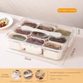 thumbnail image 2 of Plateau de Service Portable avec Couvercle et Poignée pour Collations Parfait pour Pique-Niques, 2 of 8