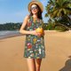 thumbnail image 3 of Easygdp Cute Animal Forest para Vestido Transpirable de Mujer, Vestido Suelto de Manga Corta con Pliegues y Bolsillos para el Verano, 3 of 7