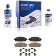 thumbnail image 4 of Detroit Axle - Front Brake Kit for 1998-2004 Nissan Pathfinder Infiniti QX4 Drilled & Slotted Disc Brakes Rotors and Ceramic Brake Pads, 4 of 6