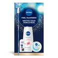 thumbnail image 1 of NIVEA Feel Pampered Skincare Routine Holiday Gift Set, Body Cream, Body Wash and Deodorant, 1 of 7