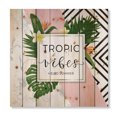thumbnail image 3 of Designart 'Geometrics Tropic VIbes On Triangular' Nautical & Coastal Print on Natural Pine Wood, 3 of 5