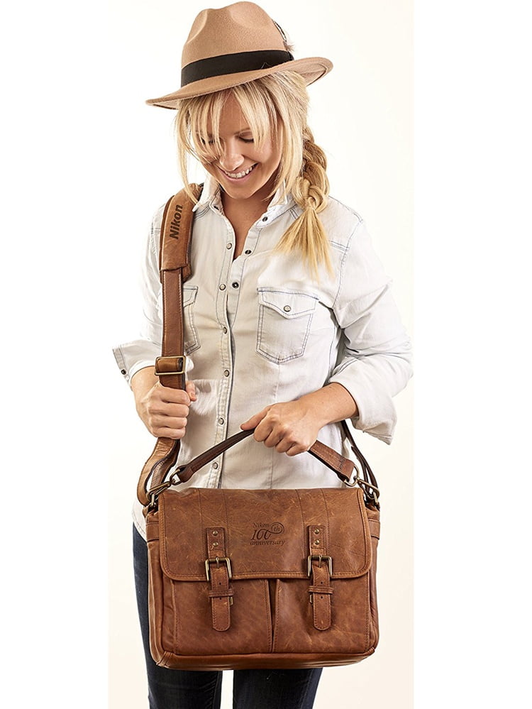 nikon 100th anniversary premium leather bag