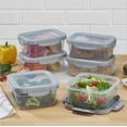 Mainstays Prep & Go 12 Piece Plastic Food Storage Containers