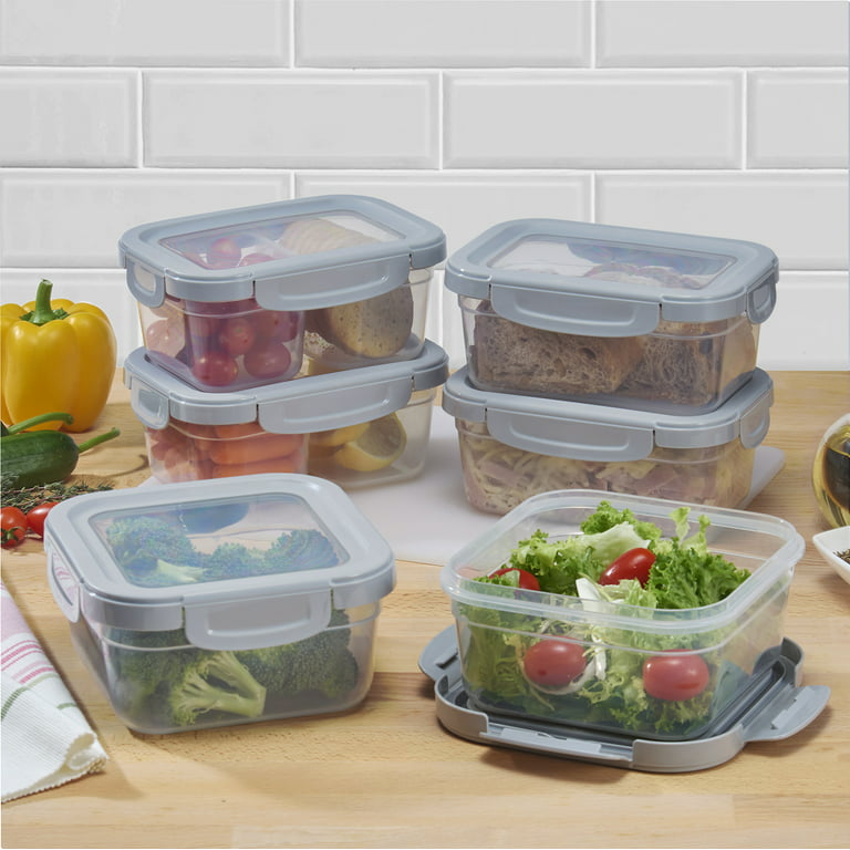 Mainstays 30 Piece 3 Compartment Meal Prep Food Storage Containers