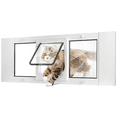thumbnail image 1 of Slevoo Cat Door for Window, No-Cut Installation, Adjustable Width of 31"-36", Upgraded 4-Mode Knob Lock, Weatherproof Aluminum Frame Cat Door Window Insert for Cats & Small Dogs, Large, 1 of 7