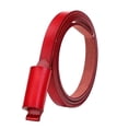 thumbnail image 4 of Cinturón de flaco de moda cinturo delgada cinturo de vintage Accesorios ajustables Cinturón de de material cuero para damas Rojo, 4 of 6