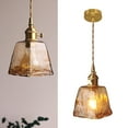 thumbnail image 1 of Iluminación colgante de latón cocina dormitorio Industrial granja luz con pantalla de cristal tejado lámpara colgante lámpara longitud Colco  accesorios de iluminación de techo, 1 of 8