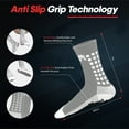 thumbnail image 4 of MediCaptain Soccer Grip Socks, Shin Guards, Pre-Cut Sock Sleeves, and Guard Straps Bundle Pack - Essential Equipment for Soccer Players - for Mens, Women with Size 8 to 12 US Men Shoe Size (Gray), 4 of 8