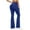 Blue, variant on ABATAB Womens Workout Flare Leggings with Pockets Scrunch High Waisted Pants Gym Yoga No Front Seam Bell Bottom Leggings
