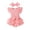 Pink, variant on Toddler Girl Back to School Clothes Preschool Romper Dress/Tutu Dresses Lace Sister Matching Outfit(White,6-9 Months)