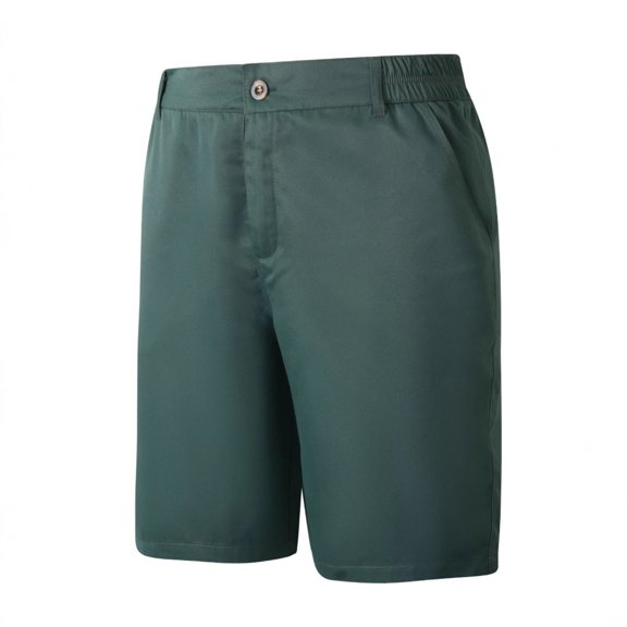 YUEVORA Athletic Shorts for Men, Mid Waist Elastic Waist Shorts, Knee Length Quick Dry Running Workout Shorts with Side Pockets
