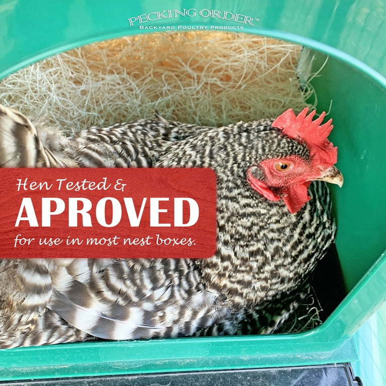 10-Pack Chicken Nesting Pads - Aspen Excelsior Bedding 13x13 Inch Hen Box Liners