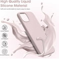 thumbnail image 2 of Liquid Silicone Case for iPhone 12/12 Pro, [Scratch-Resistant, Anti-Fingerprint, Shockproof] Protective Slim Phone Case, 4-Layer Cover with Microfiber Lining, Silky-Soft Touch, 6.1'', Pink, 2 of 14