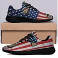 thumbnail image 3 of Veteran Memorial Cross Memorial Day Remember and Honor Shoes Sneakers Black Size 9, 3 of 7