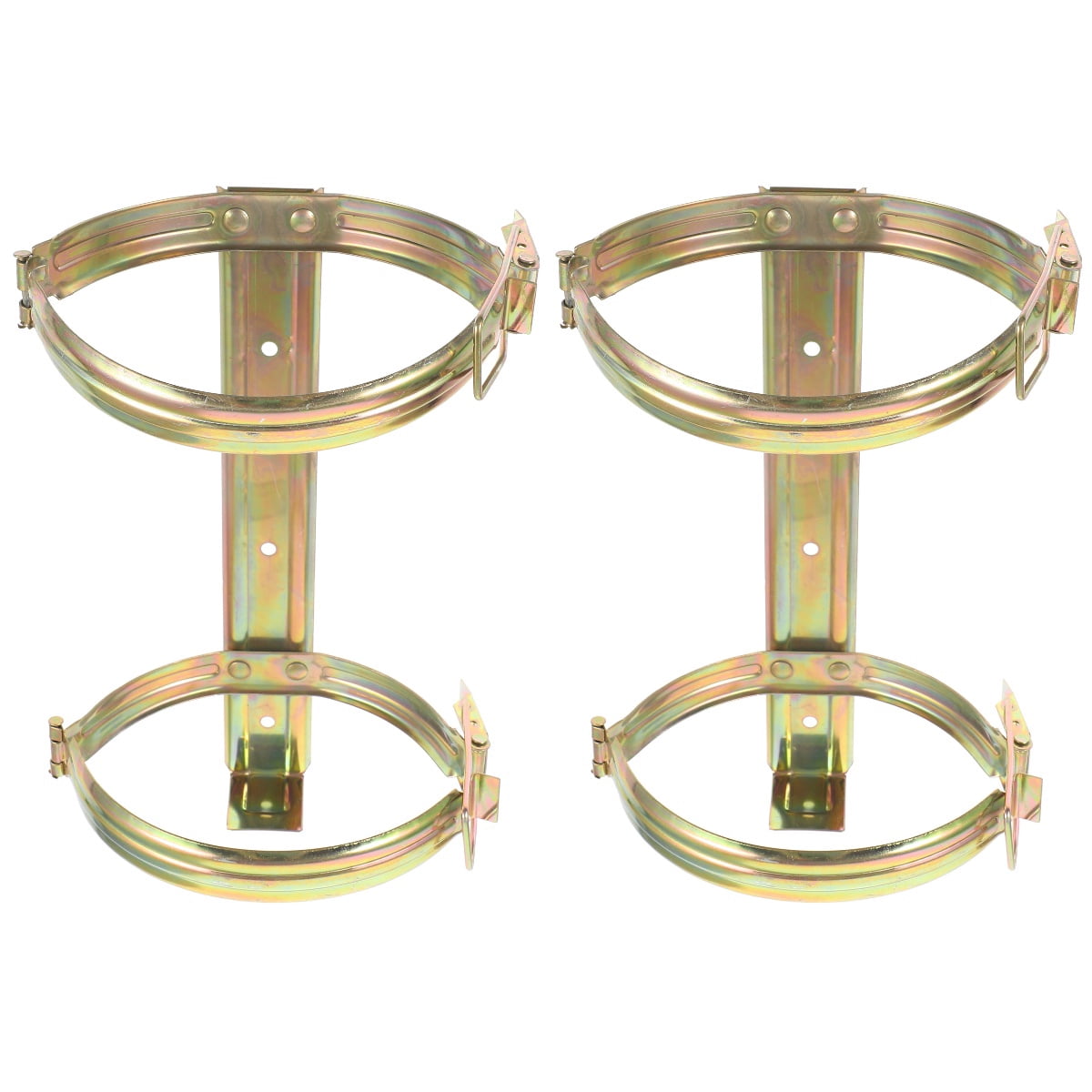 OUNONA 2pcs Fire Extinguisher Stand Metal Fire Extinguisher Holder Wall Mount Fire Extinguisher Stand