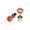 Orange, variant on LED Earrings, Shiny Glowing LED Lighting Up Stylish Earring Studs Crown Shap Ear Drop Stud, Wedding Rave Dance Party Night Out Halloween Christmas Decoration Present for Women Men