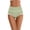 Green, variant on Ruimatai Women's High Waist Underwear Tummy Control Comfortable Breathable Soft Nylon Solid Color Panties