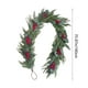 thumbnail image 3 of Adornos navideños, regalos navideños, corona de agujas de pino con bayas, corona artificial de Navidad, decoración de repisa de invierno, mesa de porche, corona navideña, corona navideña verde, decora, 3 of 9