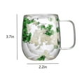 thumbnail image 3 of Clearance Glass&Bottle under $6 Real & Dried Flower Double Layer Borosilicate Glass Cup Ideal For Bar & Home Use, 3 of 4