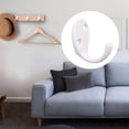 thumbnail image 3 of 10pcs Wall Hooks Zinc Alloy Hook Caps Coat Key Towel Wall Bathroom DIY Hanger w Screws White, 3 of 7