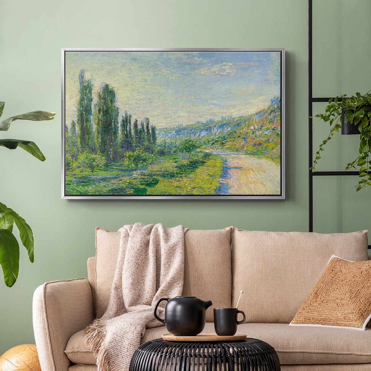 Vintage Landscape-CIV By Wexford Home Framed in Silver Wood Gallery Wrapped Canvas 17 in. x 25 in.