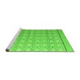 thumbnail image 2 of Ahgly Company Machine Washable Indoor Square Abstract Green Modern Area Rugs, 5' Square, 2 of 4