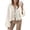 A-Beige173, variant on Women's Linen Crop Tops Long Sleeve V Neck Tie Front Pullover Top Lightweight Casual Beach Vacation Tops