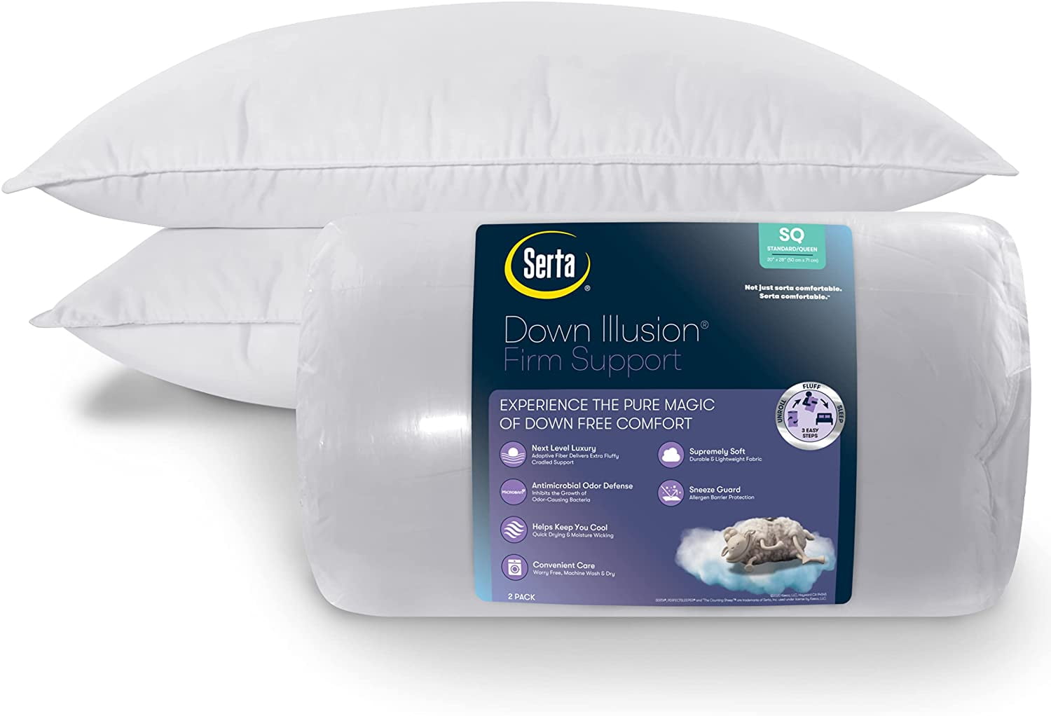 Serta down illusion pillow clearance king