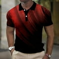 thumbnail image 2 of Rrunsv Mens Golf Shirts Short Sleeve Men’s Polo Shirts Relaxed Fit Short Sleeve Casual Golf Polo T Shirts Henley Tops Red,M, 2 of 5