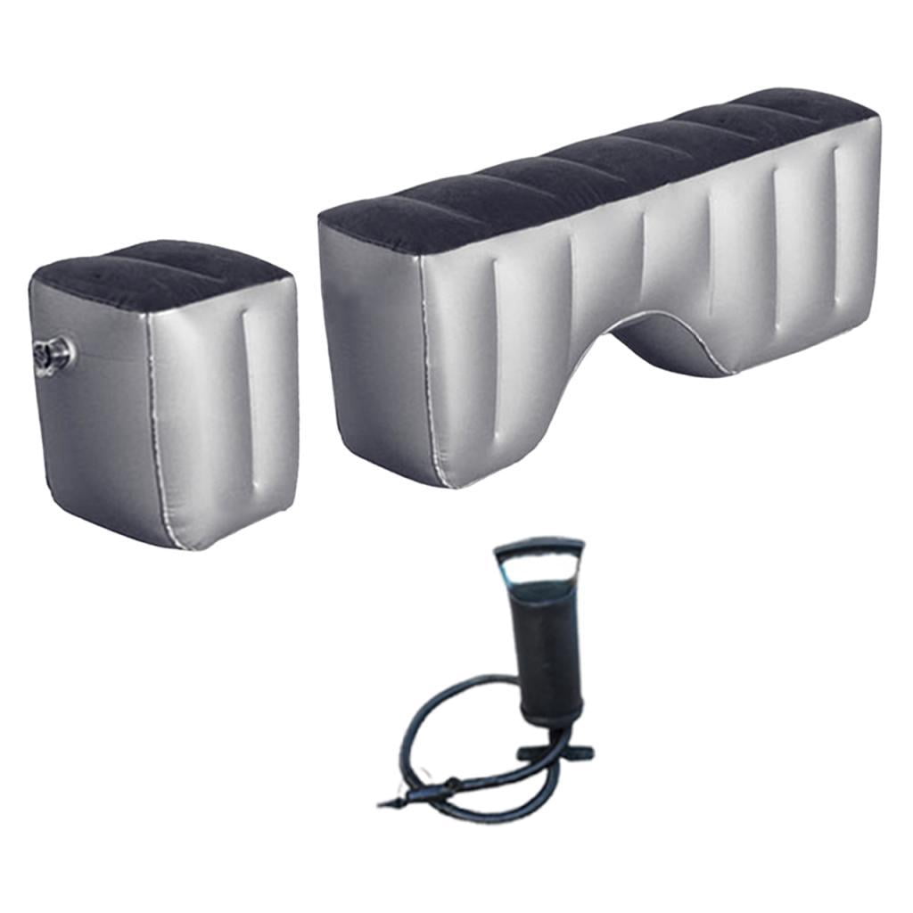 CarpNettore 2 Pieces Car Air Mattress Back Seat Gap Pads with Pump Mattress Air Bed Cushions Concave