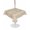 Beige, variant on Outdoor Tablecloth with Umbrella Hole for Patio/Picnic/Party/Camping, Japanese Waterproof Table Cloth Round Cover Washable, Navy Blue Country Flowers Leaves Aesthetic (Dia 54")
