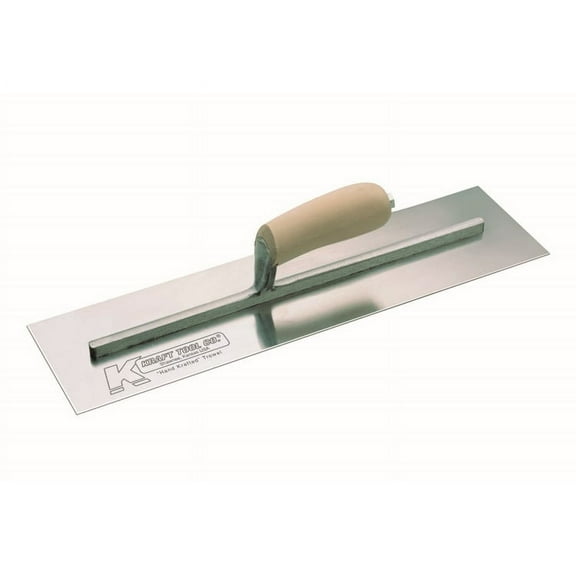 Kraft Tools CF201C 10"x3" Cement Trowel w/Camel Back Wood Handle