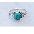thumbnail image 2 of Navya Craft Turquoise 925 Sterling Silver Handmade Women Statement Ring Size 13.5, 2 of 3