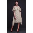 thumbnail image 2 of Bimba Grey Floral Printed Womens Cold Shoulder Tunic Party Round Neck Shift Dress - Large, 2 of 6